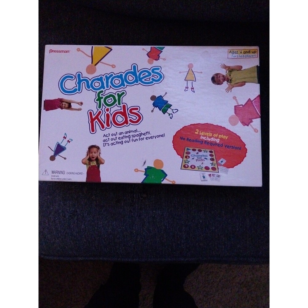 Vintage 1999 Pressman Charades for Kids Board Game Complete Family Retro